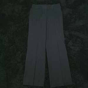 Jenni Max Size 8 Pants Straight Leg Striped Dress Pants Black Blue White Womens